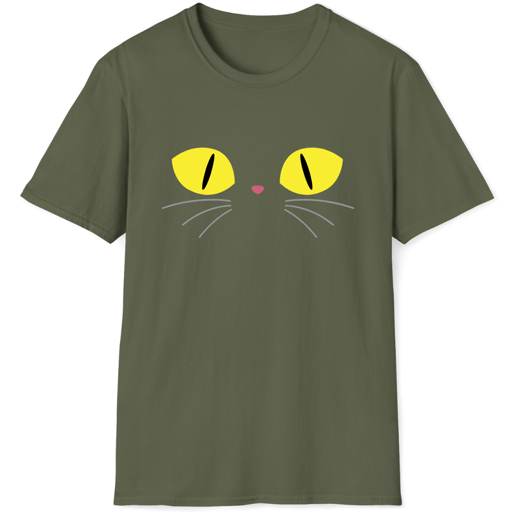 Yellow eyes lazy cat costume