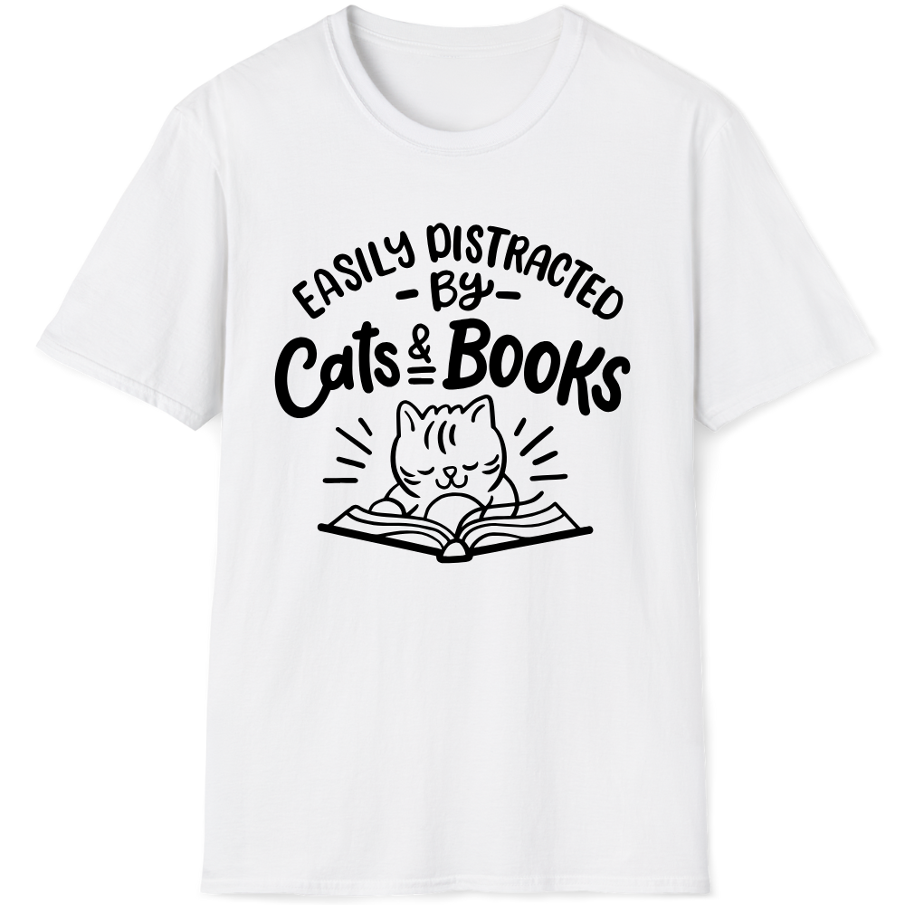 Easily distraced by cats and books