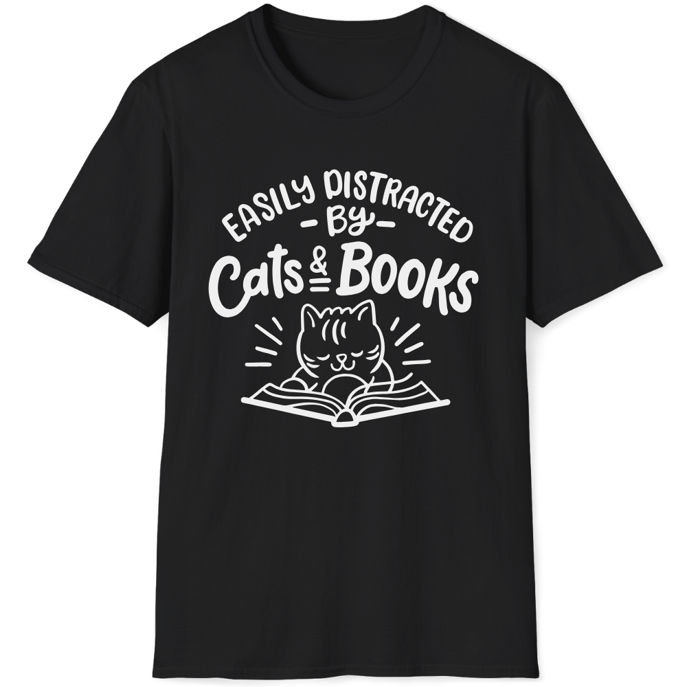 Easily distraced by cats and books
