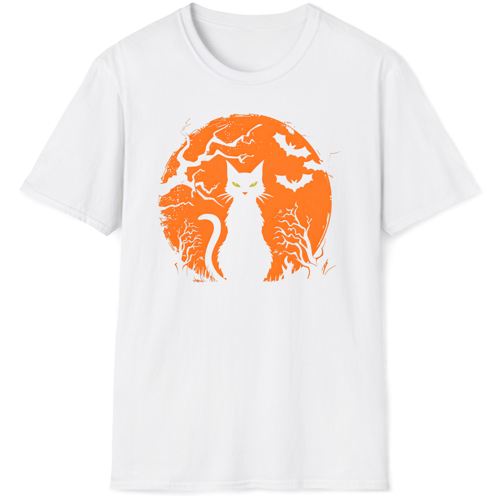A full pumpkin moon to silhouette