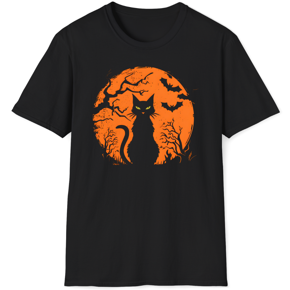 A full pumpkin moon to silhouette