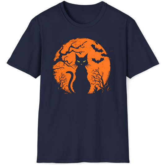 A full pumpkin moon to silhouette