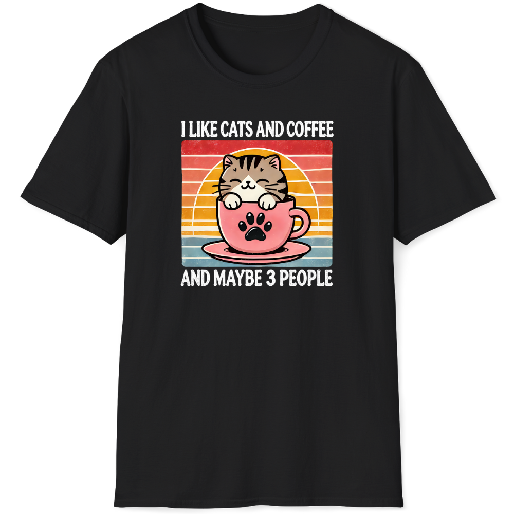 I like cats and coffee and maybe 3 people