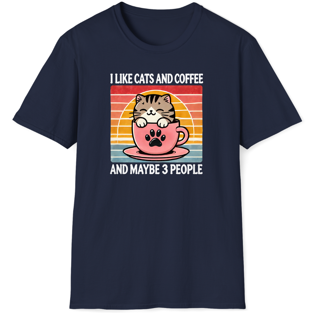 I like cats and coffee and maybe 3 people