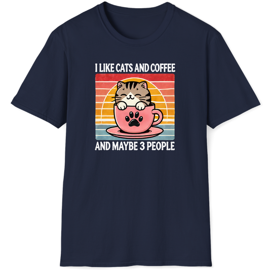 I like cats and coffee and maybe 3 people