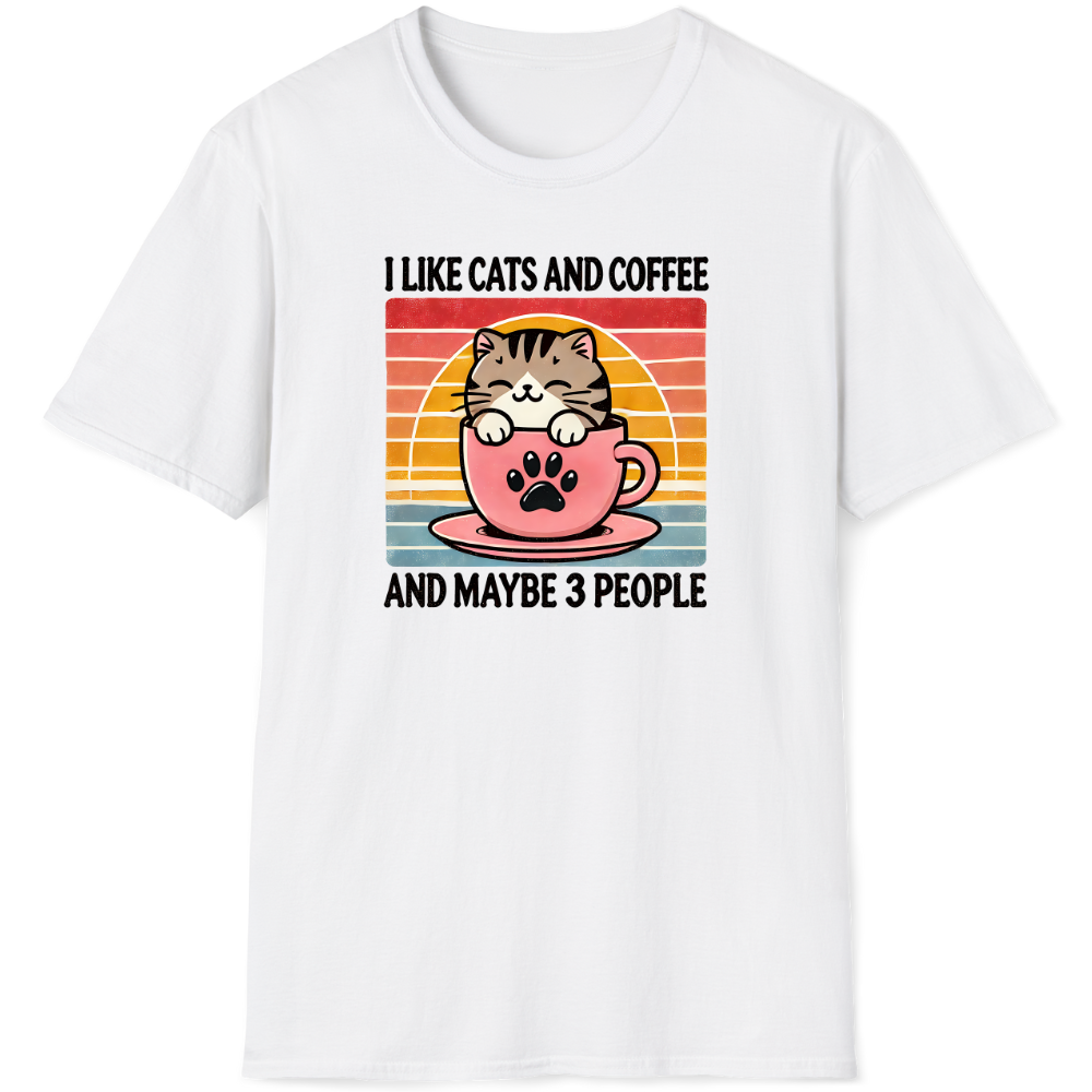 I like cats and coffee and maybe 3 people