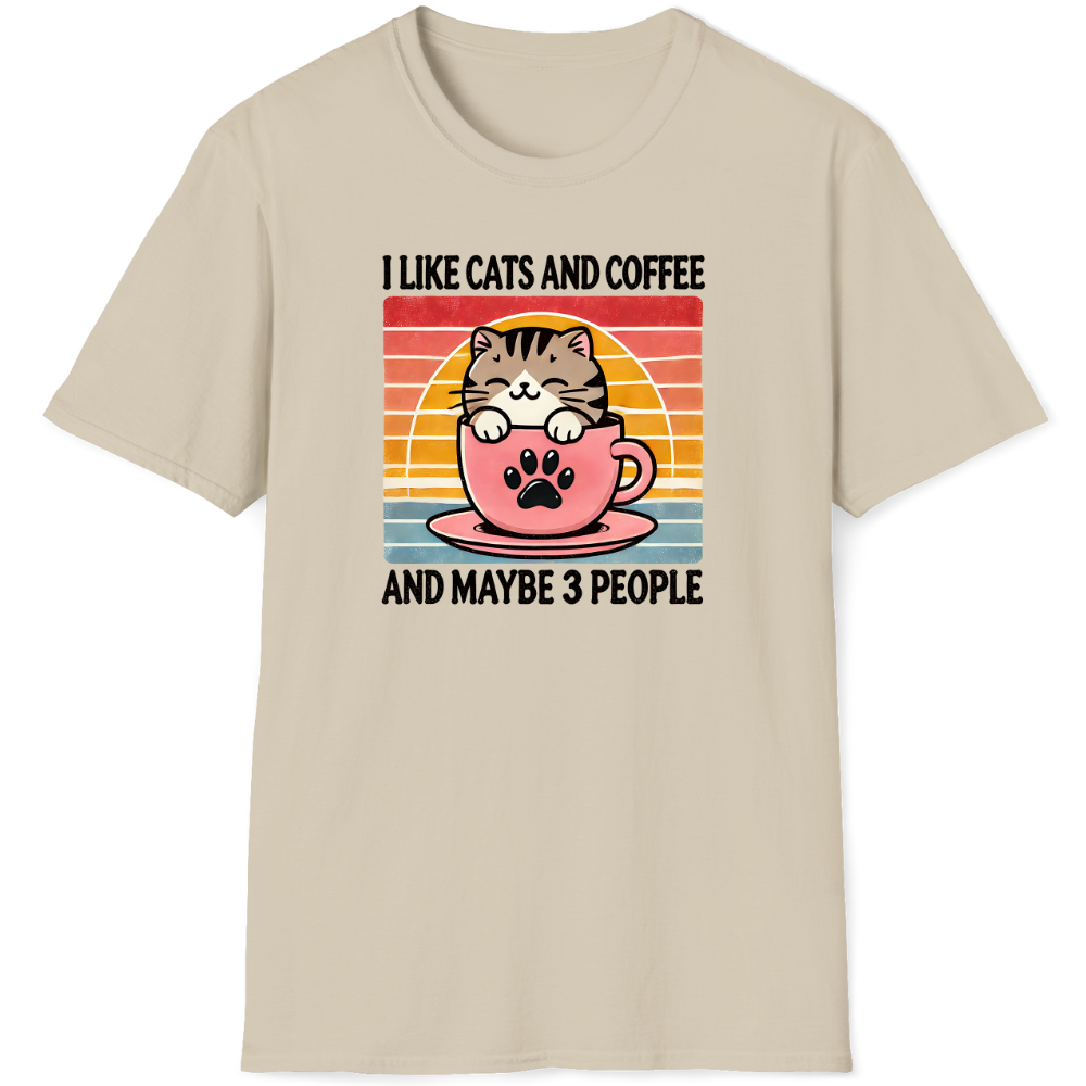 I like cats and coffee and maybe 3 people