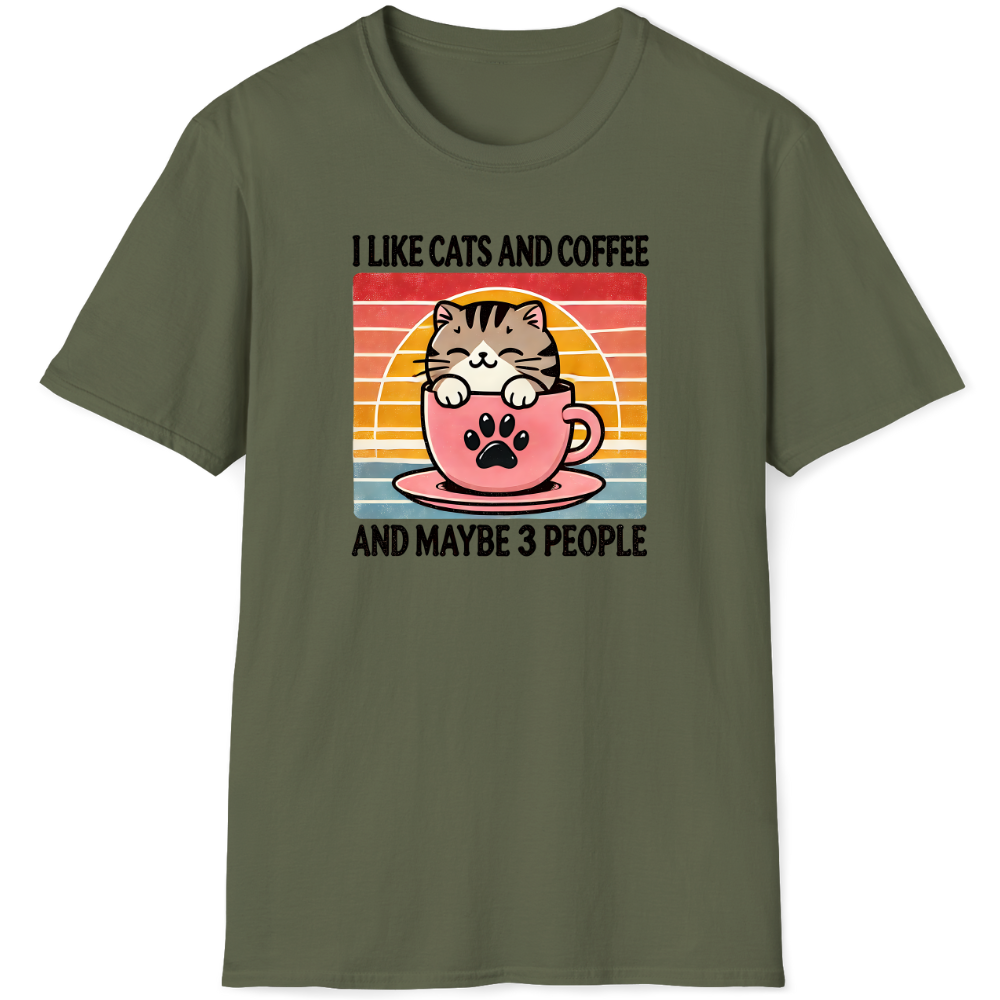 I like cats and coffee and maybe 3 people