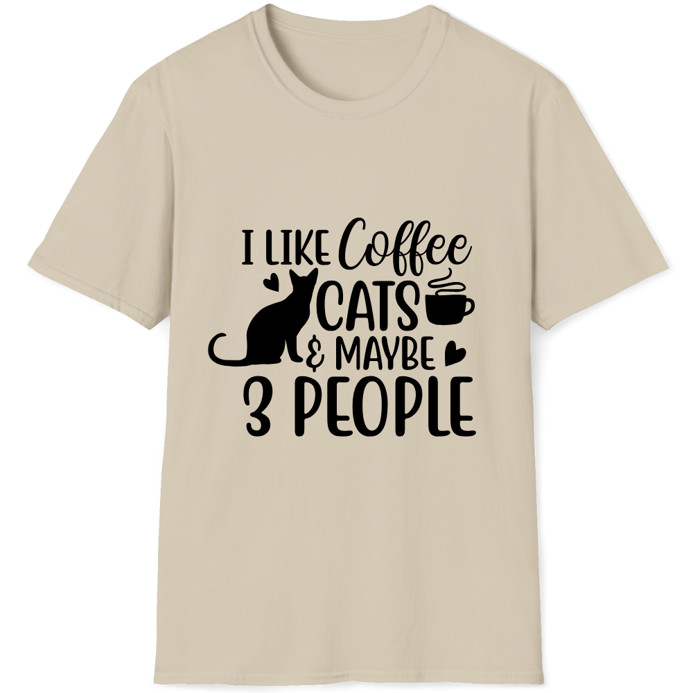I like coffee, cats, and maybe 3 people