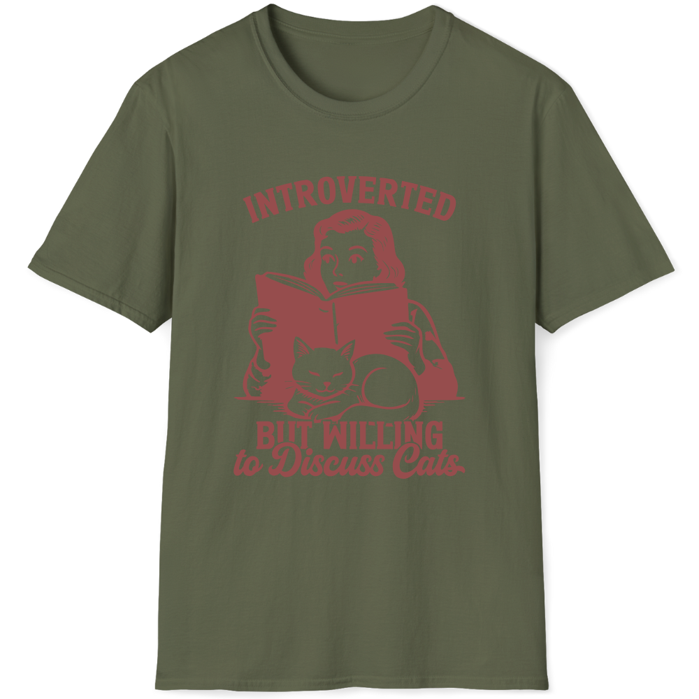 Introverted, but willing to discuss cats