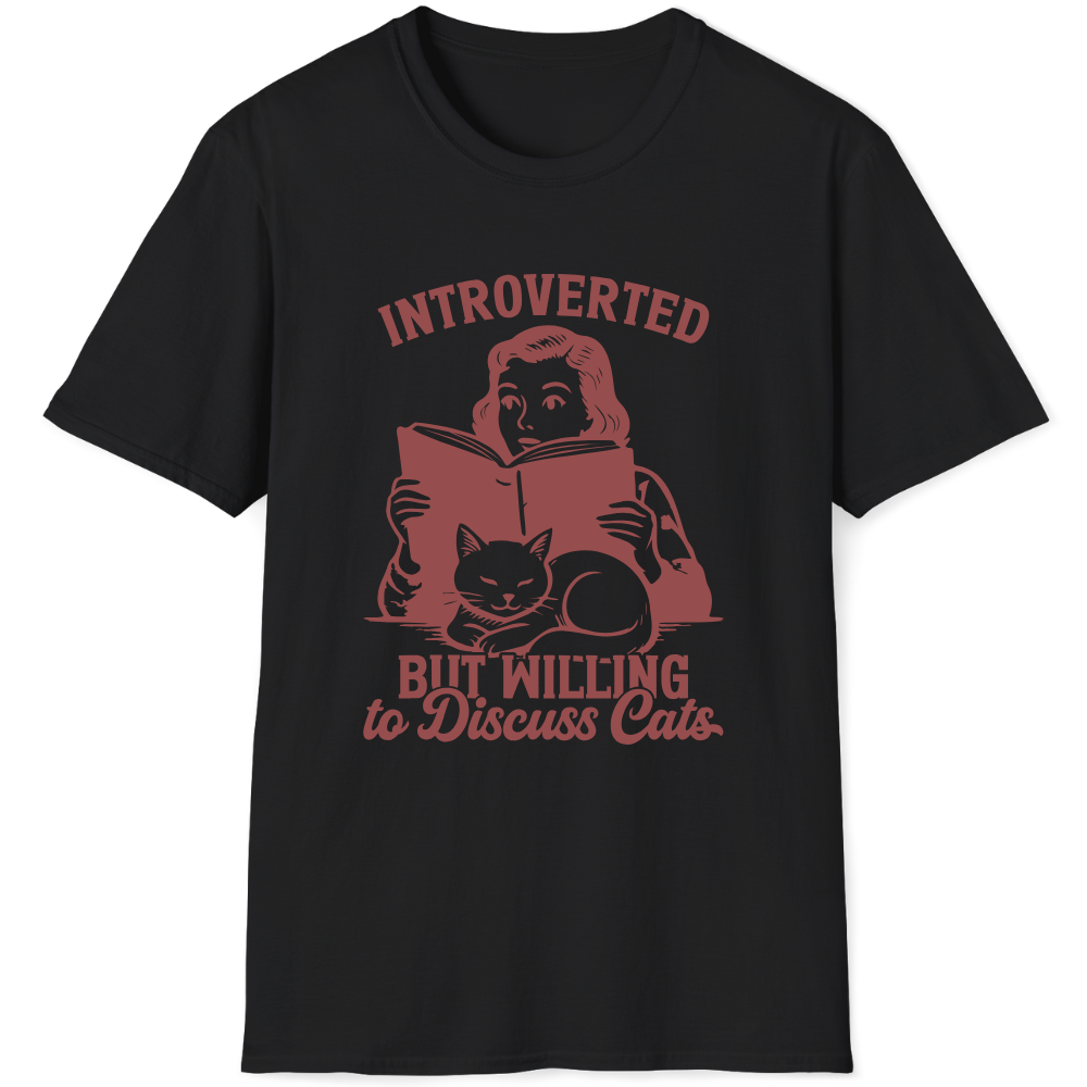 Introverted, but willing to discuss cats