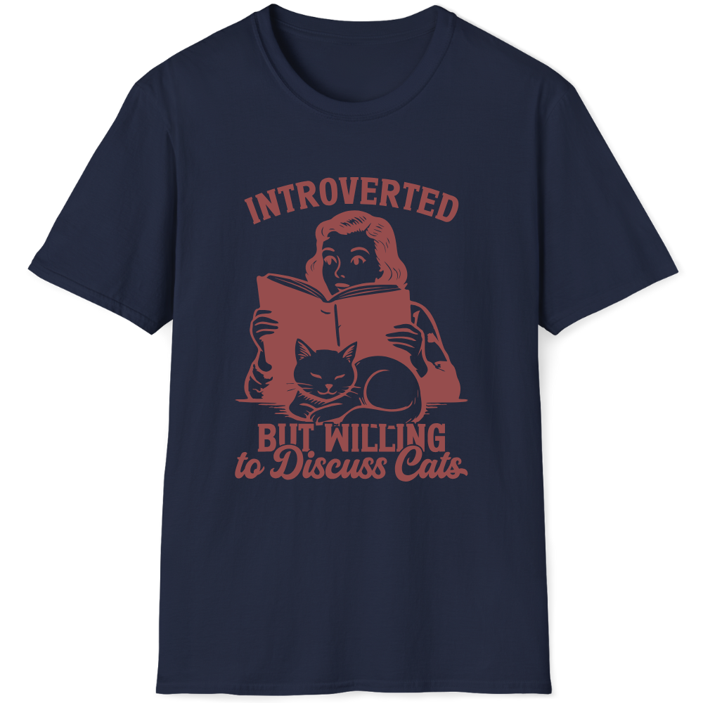 Introverted, but willing to discuss cats