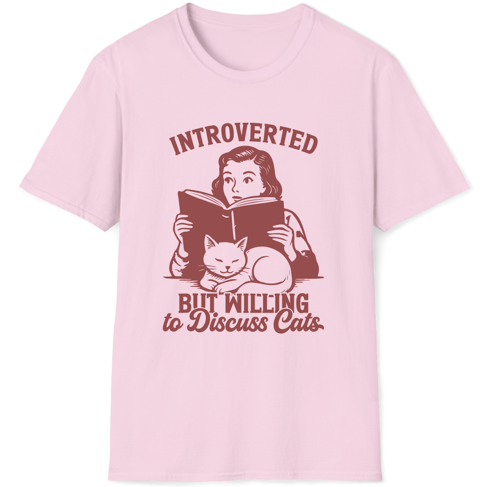 Introverted, but willing to discuss cats
