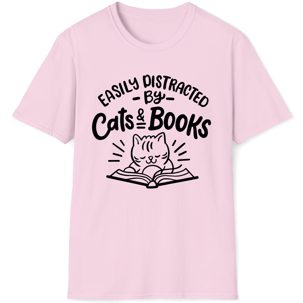 Easily distraced by cats and books